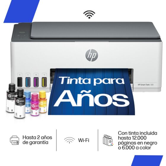 HP Smart Tank 580 multifuncional de tanque de tinta