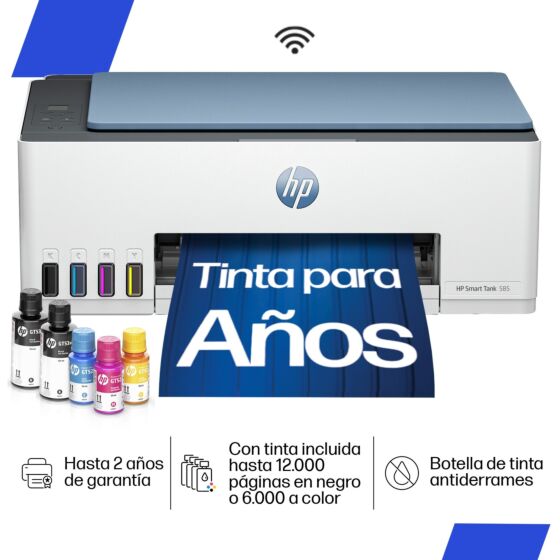 HP Smart Tank 585 multifuncional de tanque de tinta