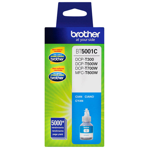 Botella de Tinta Brother BT5001C / Cyan / 5000 páginas / Brother DCP / MFC