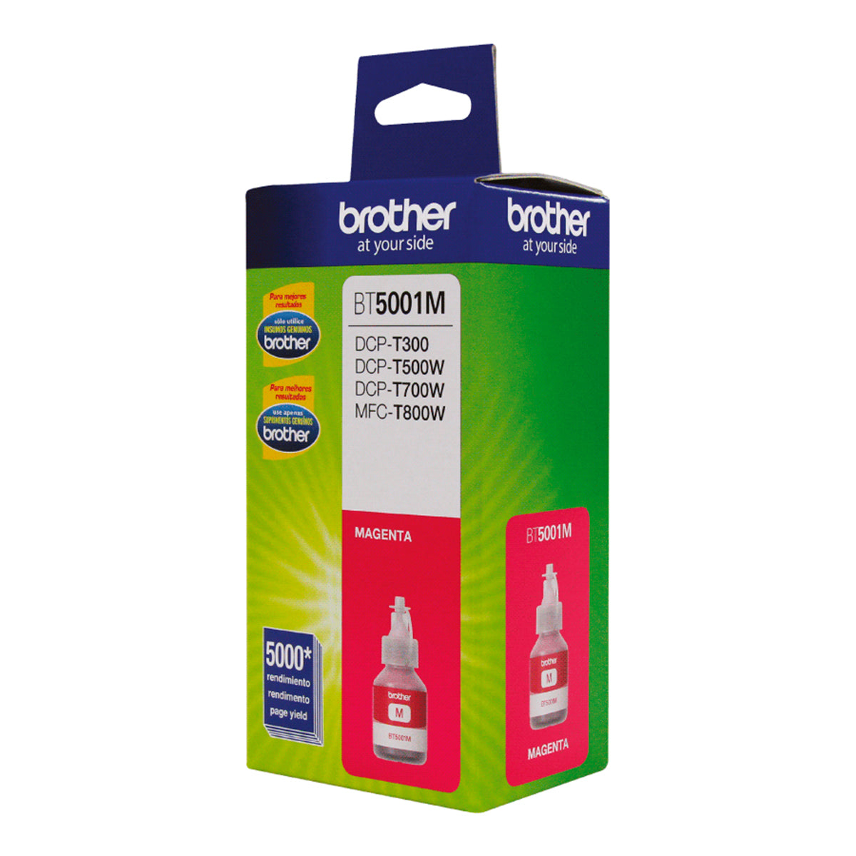 Botella de Tinta Brother BT5001M / Magenta / 5000 páginas / Brother DCP / MFC
