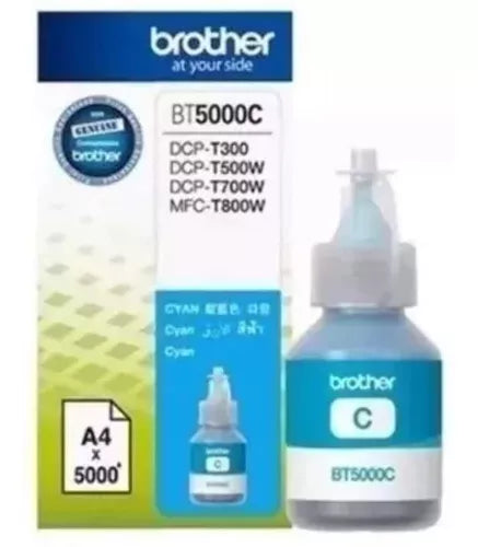 Tinta Brother Original BT5000 - Cian